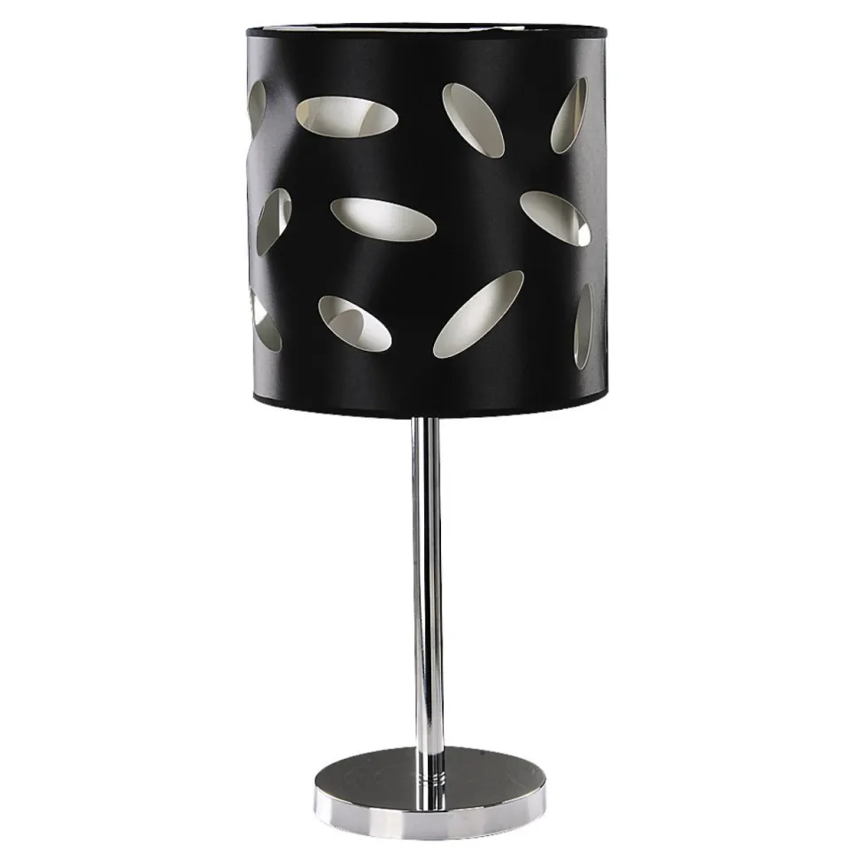 Tischlampe groß 66,5 cm hoch Schwarz E27