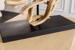 Tischlampe Holz Stoff blendarm E27 H:57 cm Leselicht