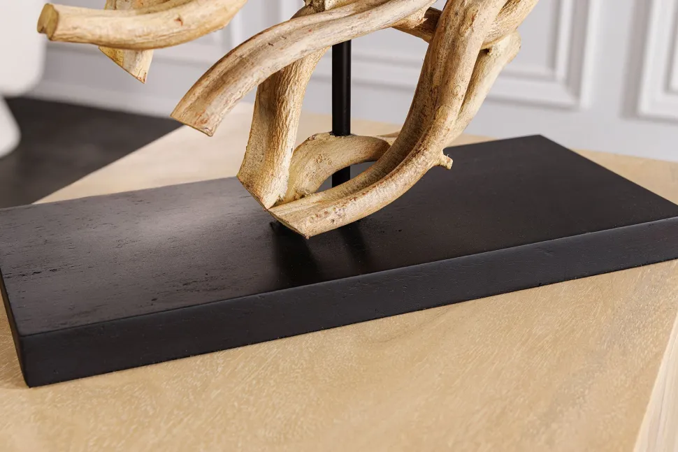 Tischlampe Holz Stoff blendarm E27 H:57 cm Leselicht