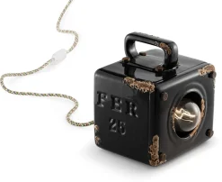 Tischlampe Keramik B: 15,5 cm 20 cm E27 eckig Vintage