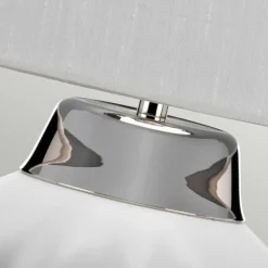 Tischlampe Keramik Stoff E27 56,2 cm hoch OLWEN