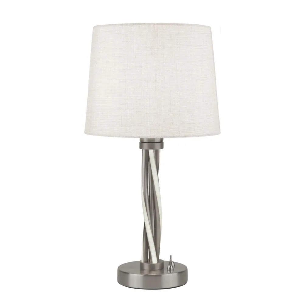 Tischlampe LED E27 H: 47 cm beleuchtete Säule