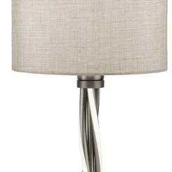 Tischlampe LED E27 H: 47 cm beleuchtete Säule