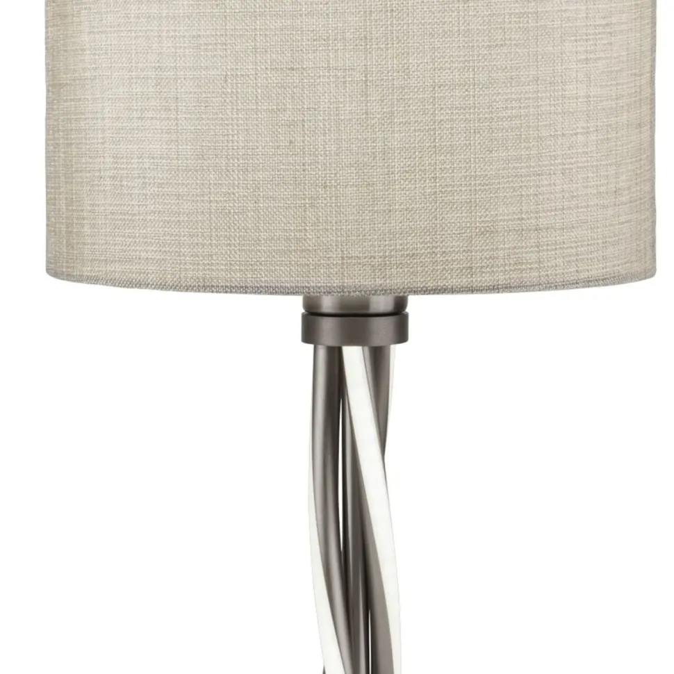 Tischlampe LED E27 H: 47 cm beleuchtete Säule