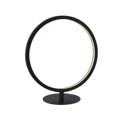 Tischlampe LED mit Dimmer H: 33 cm Schwarz Weiß 3000 K 338 lm