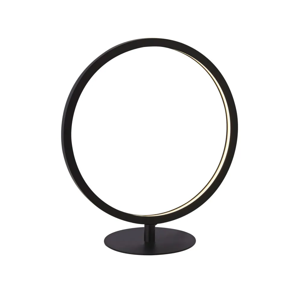 Tischlampe LED mit Dimmer H: 33 cm Schwarz Weiß 3000 K 338 lm