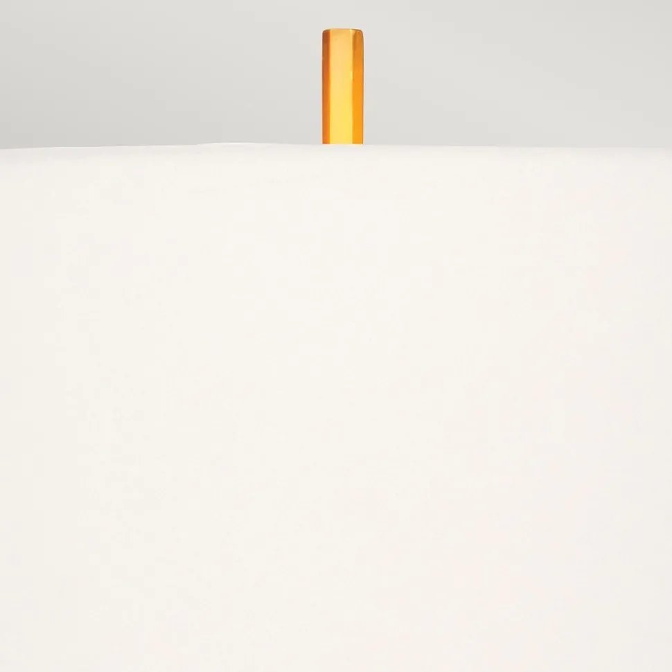 Tischlampe Messing gebürstet Weiß E27 87 cm hoch Metall Stoff