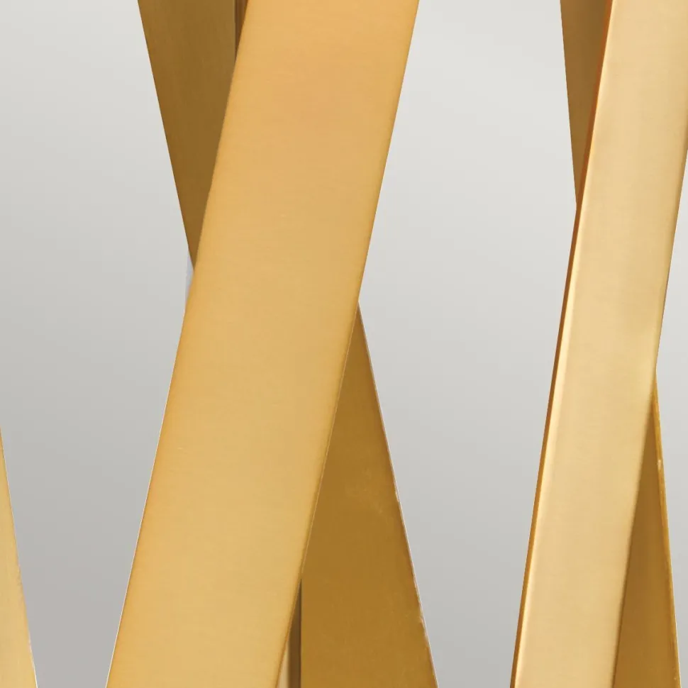 Tischlampe Messing gebürstet Weiß E27 87 cm hoch Metall Stoff