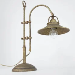 Tischlampe Messing in Antik Bronze