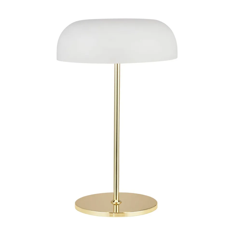 Tischlampe Messing Weiß 2x E14 Metall 40 cm hoch