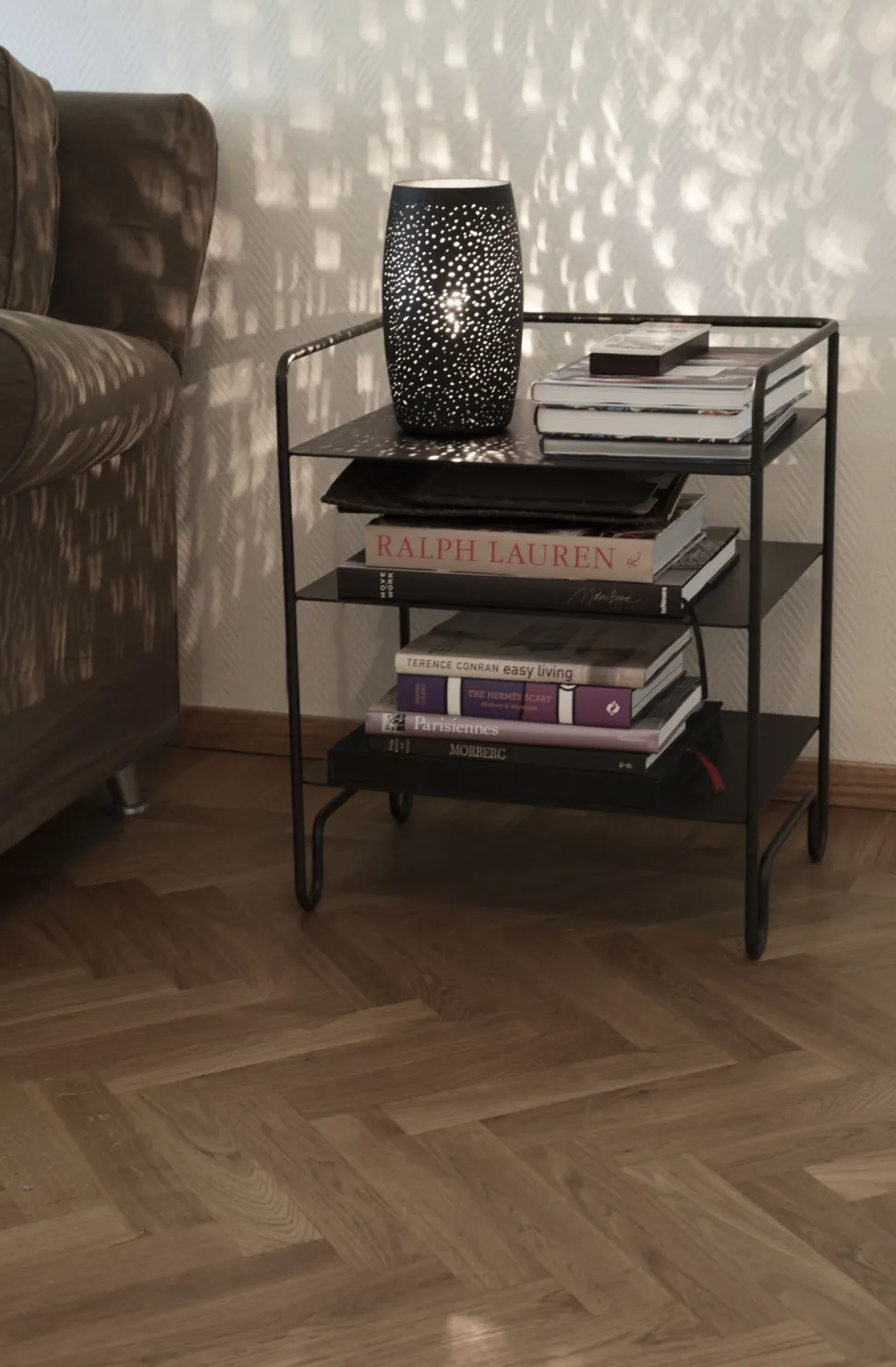 Tischlampe Metall 26 cm hoch Schwarz E27 dekorativ GITTE