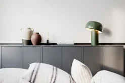 Tischlampe Metall E27 41 cm hoch Grün Retro kippbar