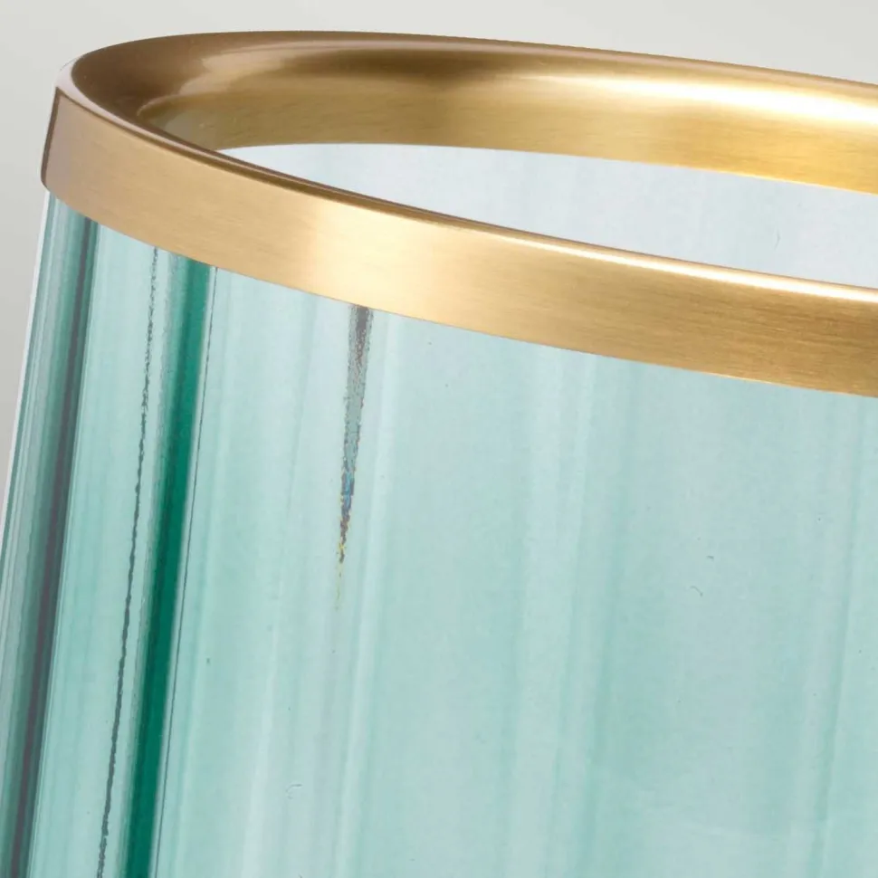 Tischlampe Metall Glas 36,4 cm hoch mit GX53 LED 3000 K