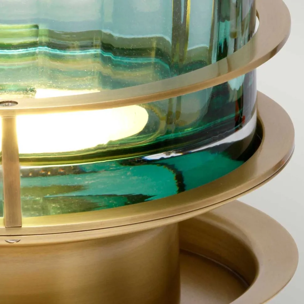 Tischlampe Metall Glas 36,4 cm hoch mit GX53 LED 3000 K