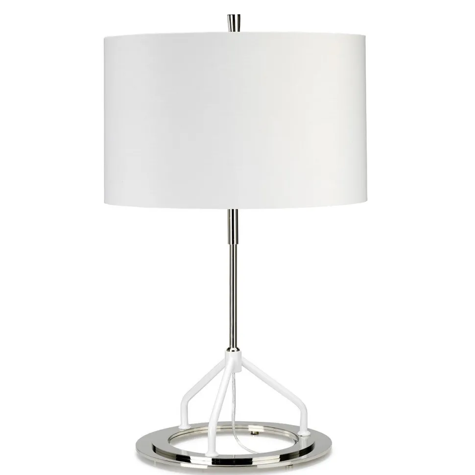 Tischlampe Modern Design Weiß E27 Nachttisch Wohnzimmer