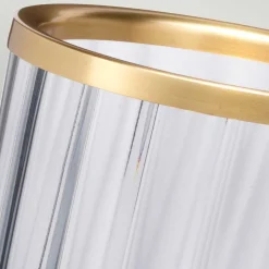 Tischlampe Rauchglas 36,4 cm hoch mit GX53 LED 3000 K