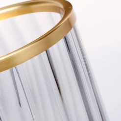 Tischlampe Rauchglas 36,4 cm hoch mit GX53 LED 3000 K