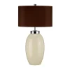 Tischlampe THALIE Creme Porzellan H:58cm Lampe
