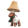 Tischlampe Wohnzimmer Kinderzimmer Hund 48 cm mit LED