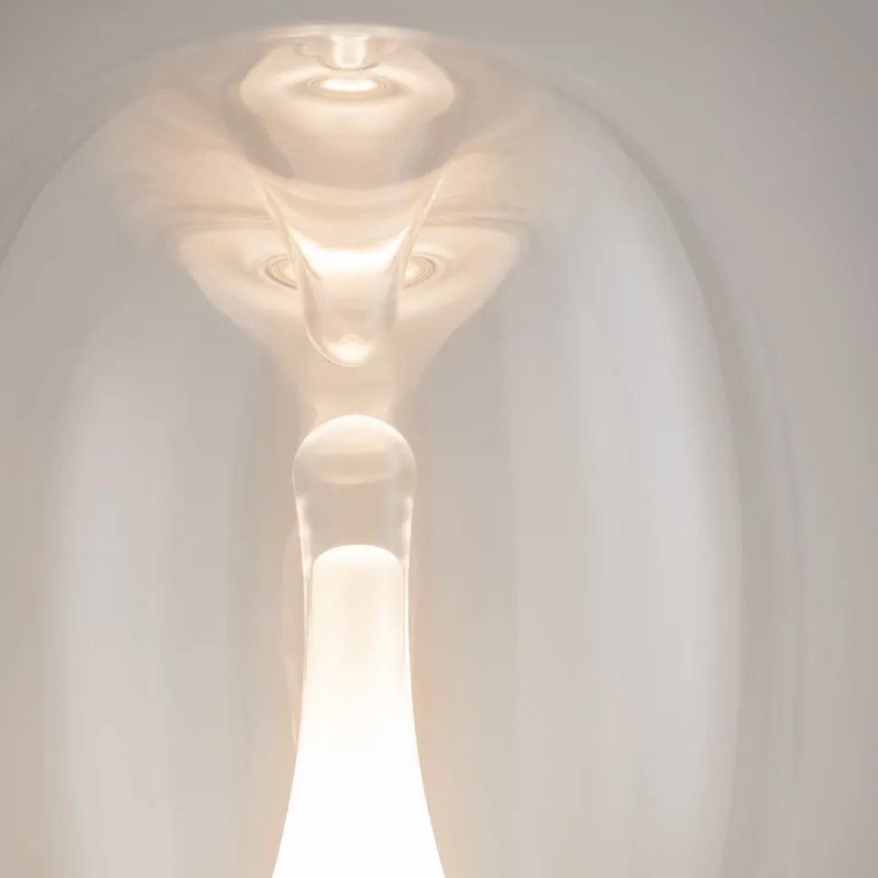 Tischleuchte Aluminium Glas LED Ø 20 cm 27,2 cm in Gold