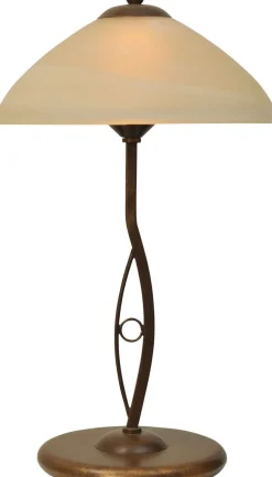 Tischleuchte BOLZANO in Braun Patina