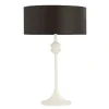 Tischleuchte Braun Weiß H:54cm DAGNO Nachttisch