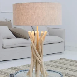 Tischleuchte Ø40cm Modern kunstvoll aus Treibholz