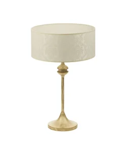 Tischleuchte DAGNO Shabby Gold Ecru B:54cm Lampe