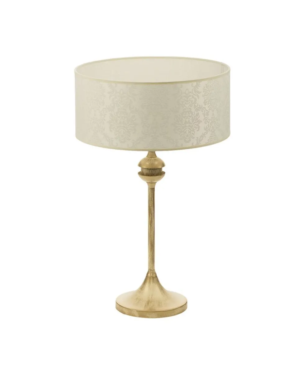 Tischleuchte DAGNO Shabby Gold Ecru B:54cm Lampe