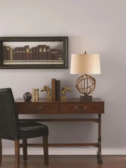 Tischleuchte FREYJA Bronze Antik H:58cm Lampe