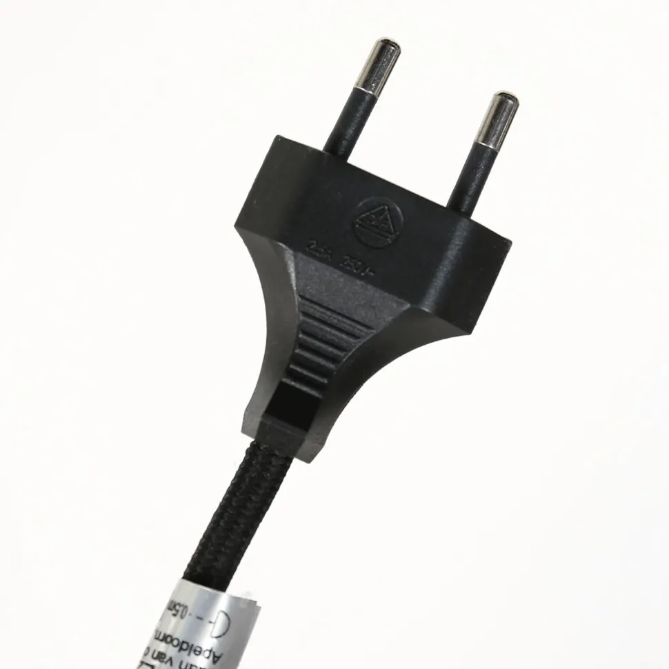 Tischleuchte Glas Metall in Schwarz Messing E27 23 cm