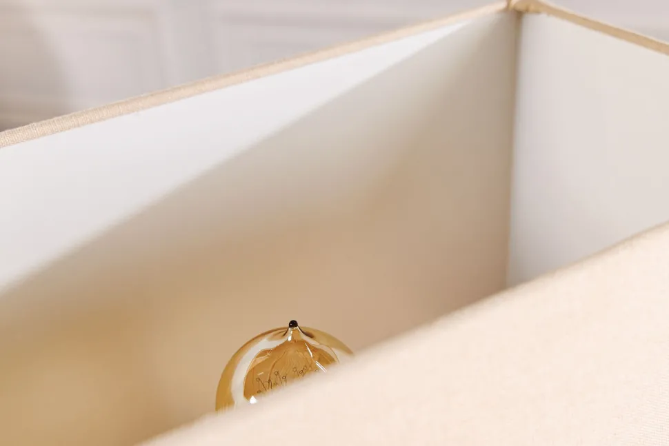 Tischleuchte Holz Stoff Kautschuk 57 cm E27 blendarm