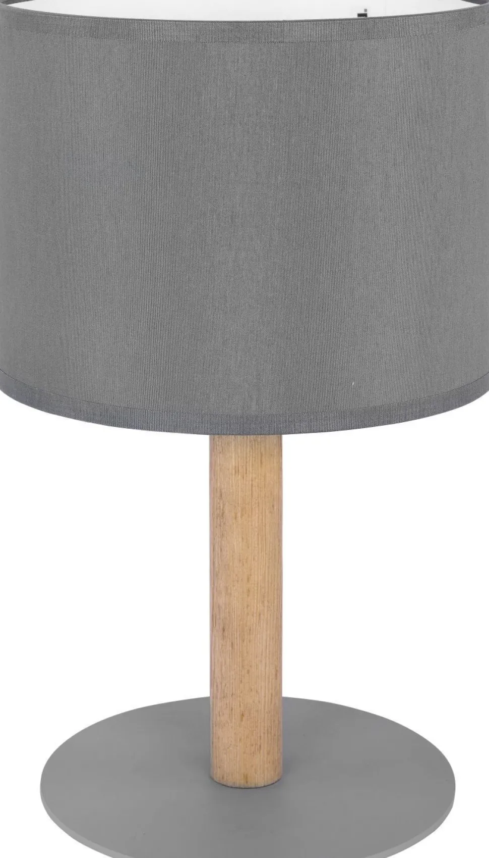 Tischleuchte in Graphit Holz SEYA Wohnzimmer Lampe