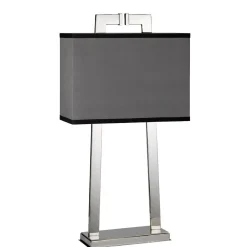 Tischleuchte KANDILA Grau H:66cm Design Bodenlampe