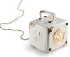 Tischleuchte Keramik E27 B: 15,5 cm 20 cm hoch Weiß