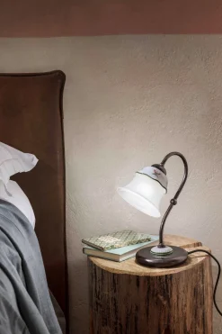 Tischleuchte Keramik Metall E14 15 cm breit 28,5 cm