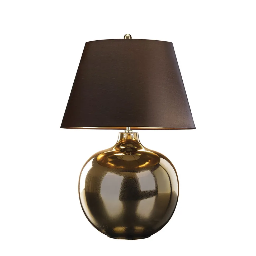 Tischleuchte LORIN Porzellan Bronze H:71cm Lampe