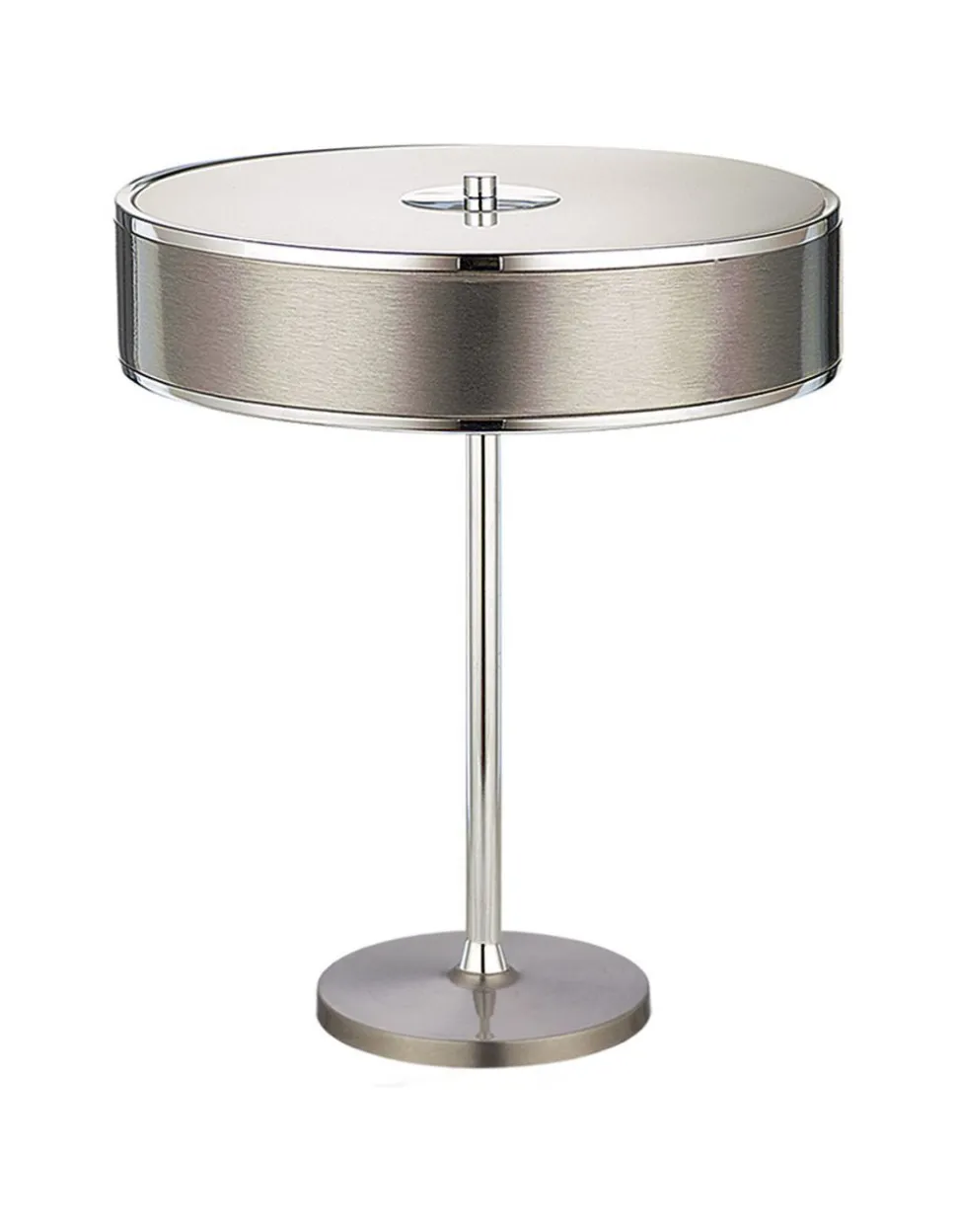 Tischleuchte LORSAN in Silber Ø35cm H:47cm Lampe