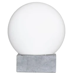 Tischleuchte Marmor Glas H: 35,5 cm Kugelschirm E27