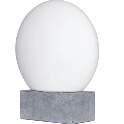 Tischleuchte Marmor Glas H: 35,5 cm Kugelschirm E27