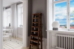 Tischleuchte Marmor Glas H: 35,5 cm Kugelschirm E27