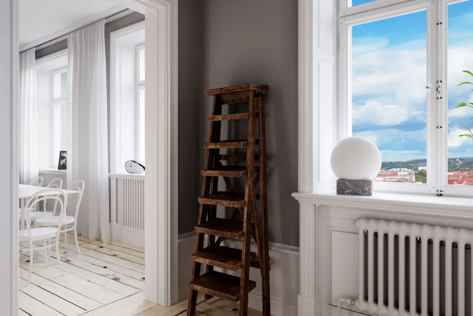 Tischleuchte Marmor Glas H: 35,5 cm Kugelschirm E27