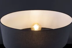 Tischleuchte Marmor Stoff Rot Schwarz 64 cm gemütlich