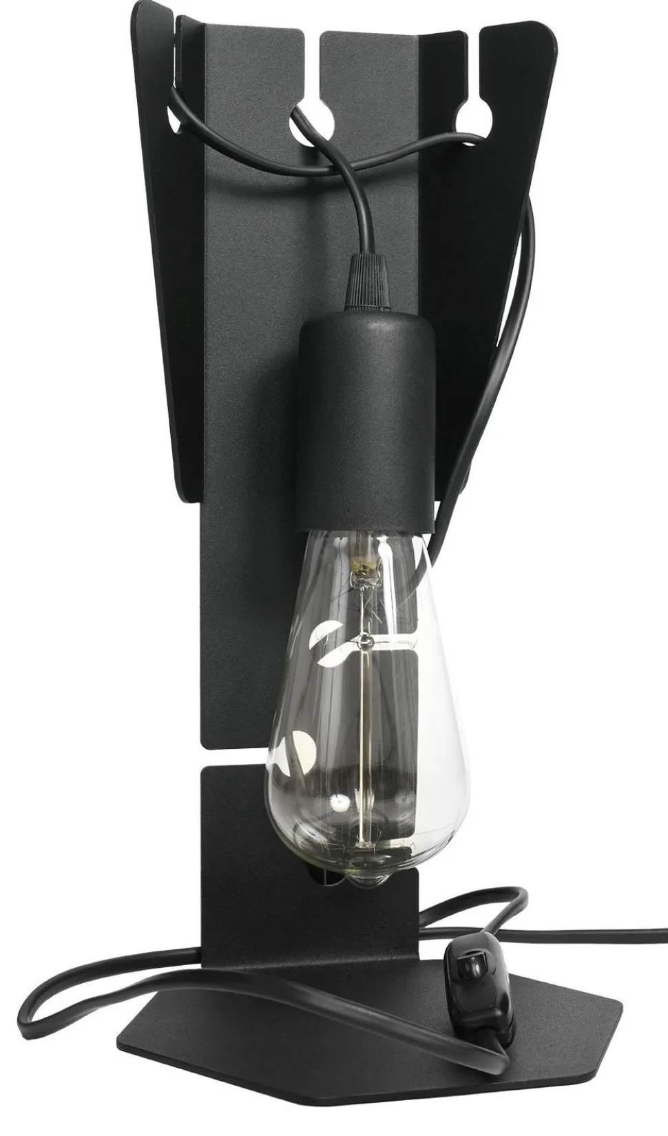 Tischleuchte Metall Schwarz 31 cm klein dekorativ E27