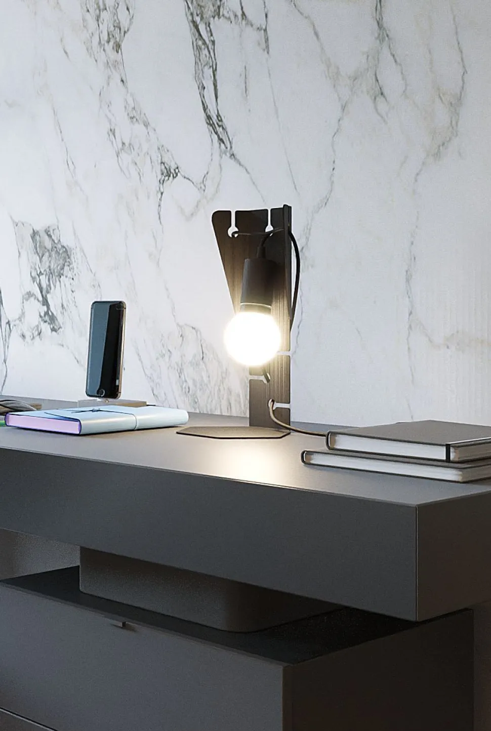 Tischleuchte Metall Schwarz 31 cm klein dekorativ E27