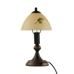 Tischleuchte Shabby Landhaus Innenleuchte Glas