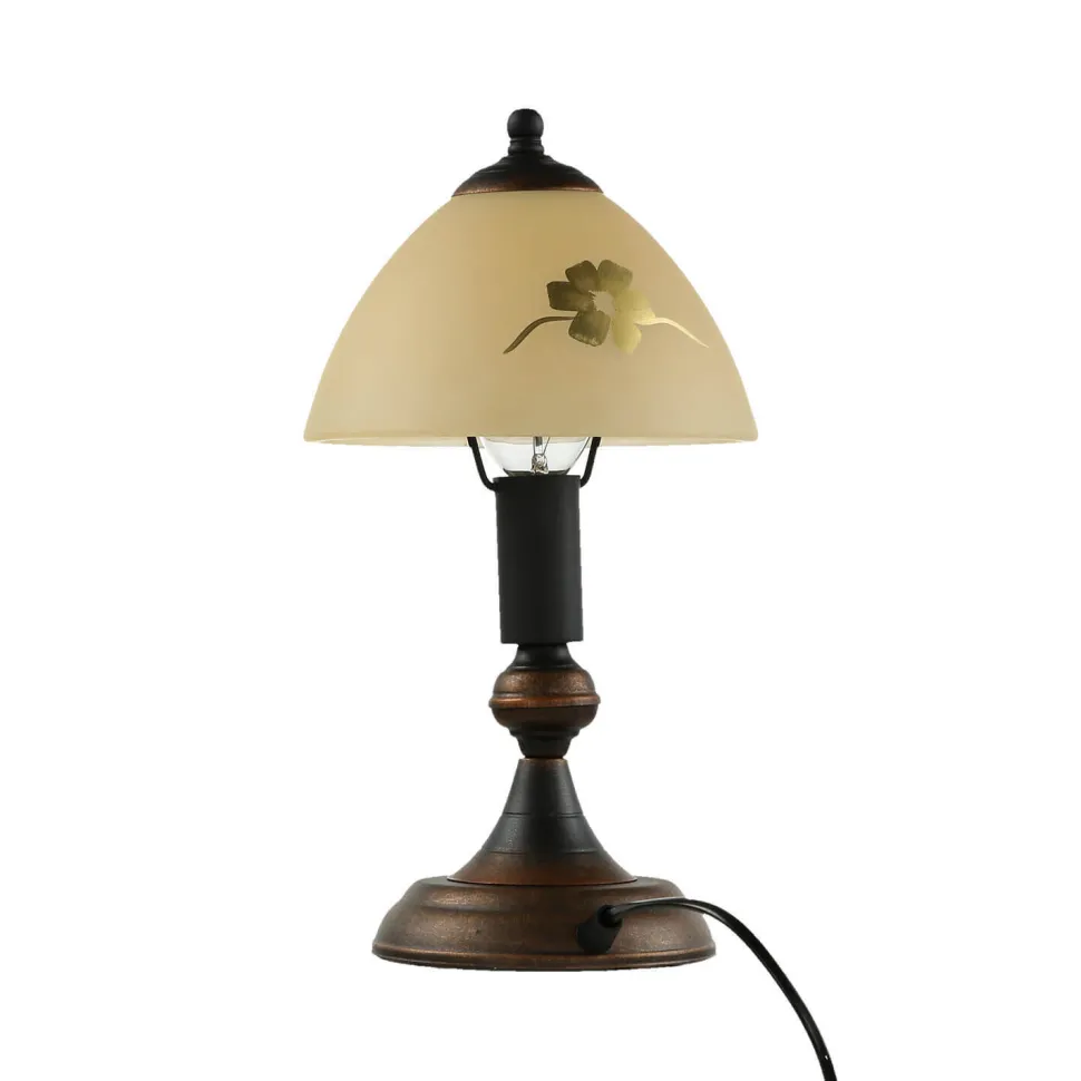 Tischleuchte Shabby Landhaus Innenleuchte Glas