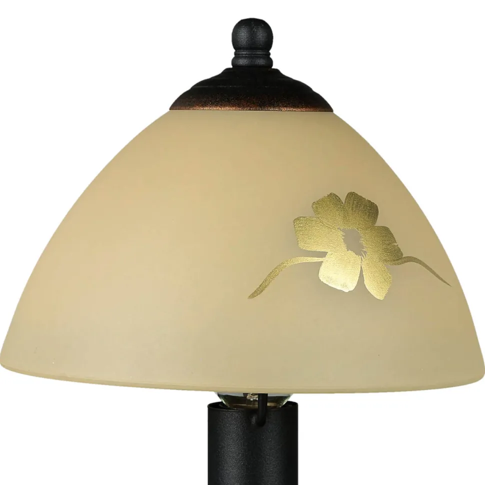 Tischleuchte Shabby Landhaus Innenleuchte Glas