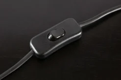 Tischleuchte Silber Schwarz Totenkopf E27 Metall Stoff