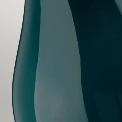 Tischleuchte Stoff Keramik E27 73,5 cm hoch Grün Blau